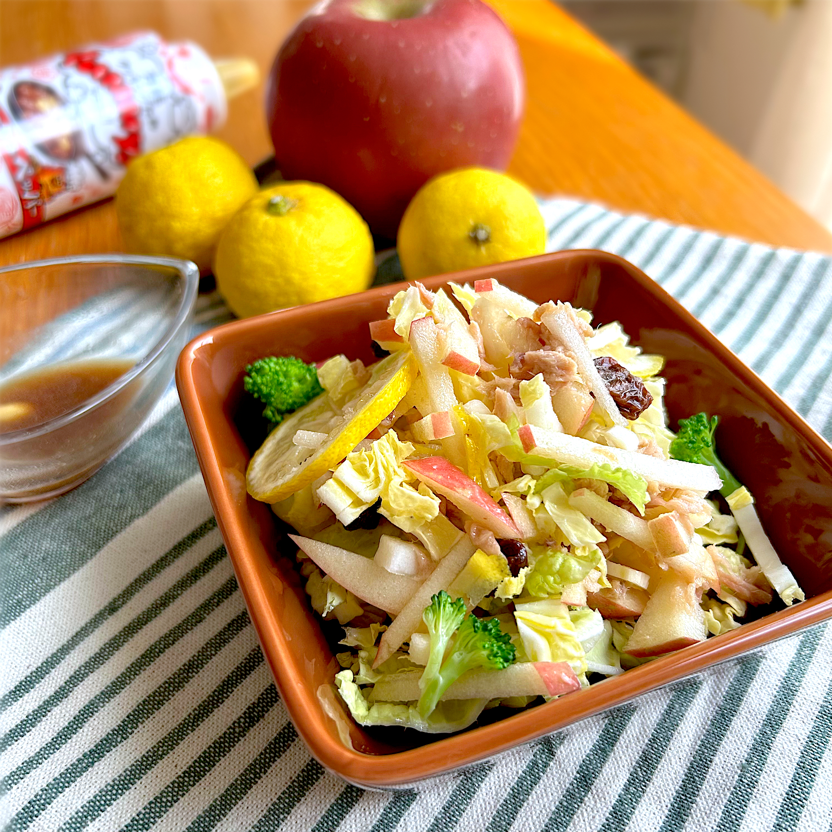 白菜とりんごと柚子のツナサラダYummy!ドレッシング