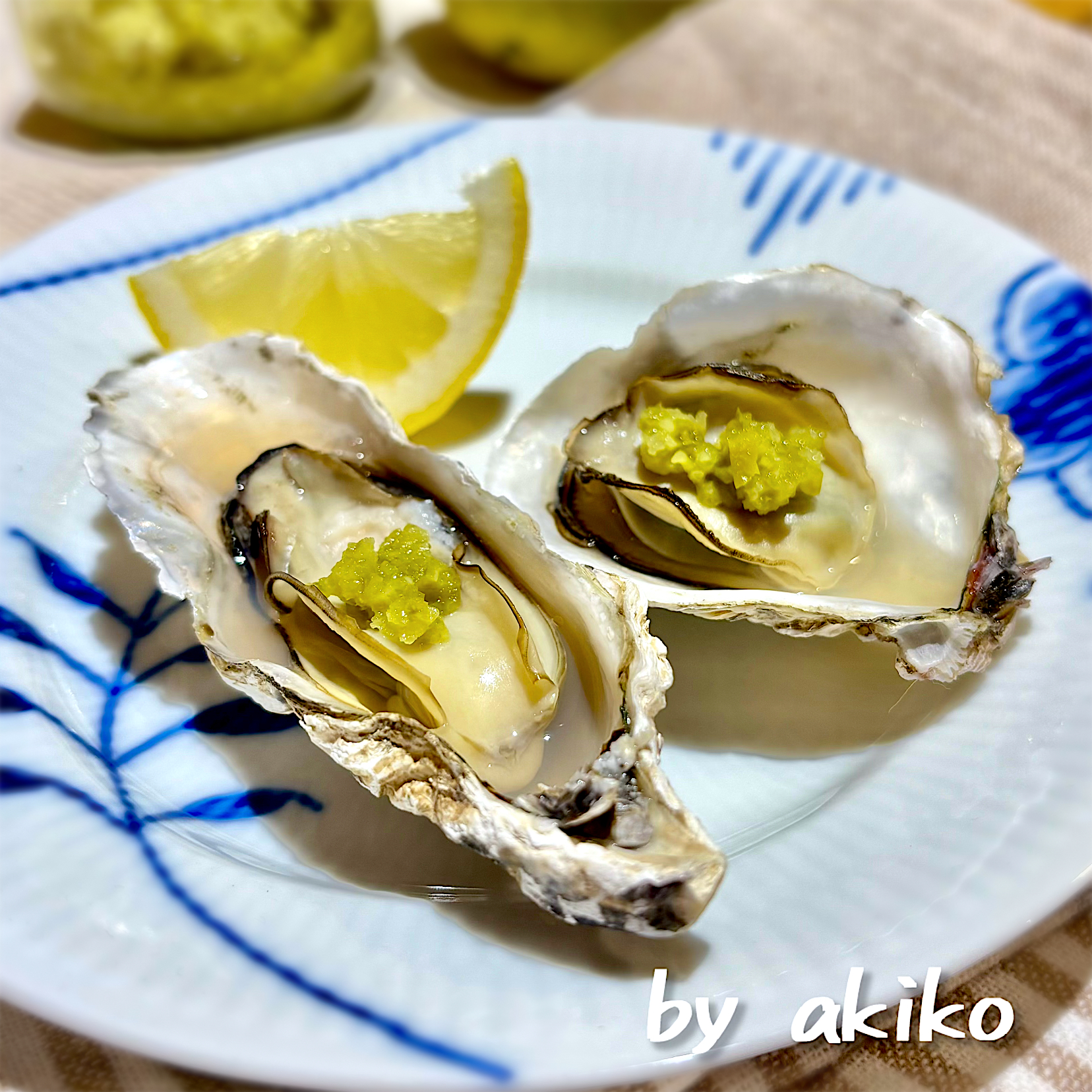 焼き牡蠣のレモン胡椒🍋