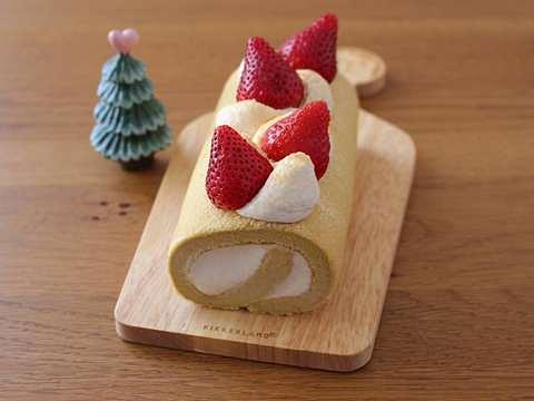 黒糖きな粉ロールケーキ