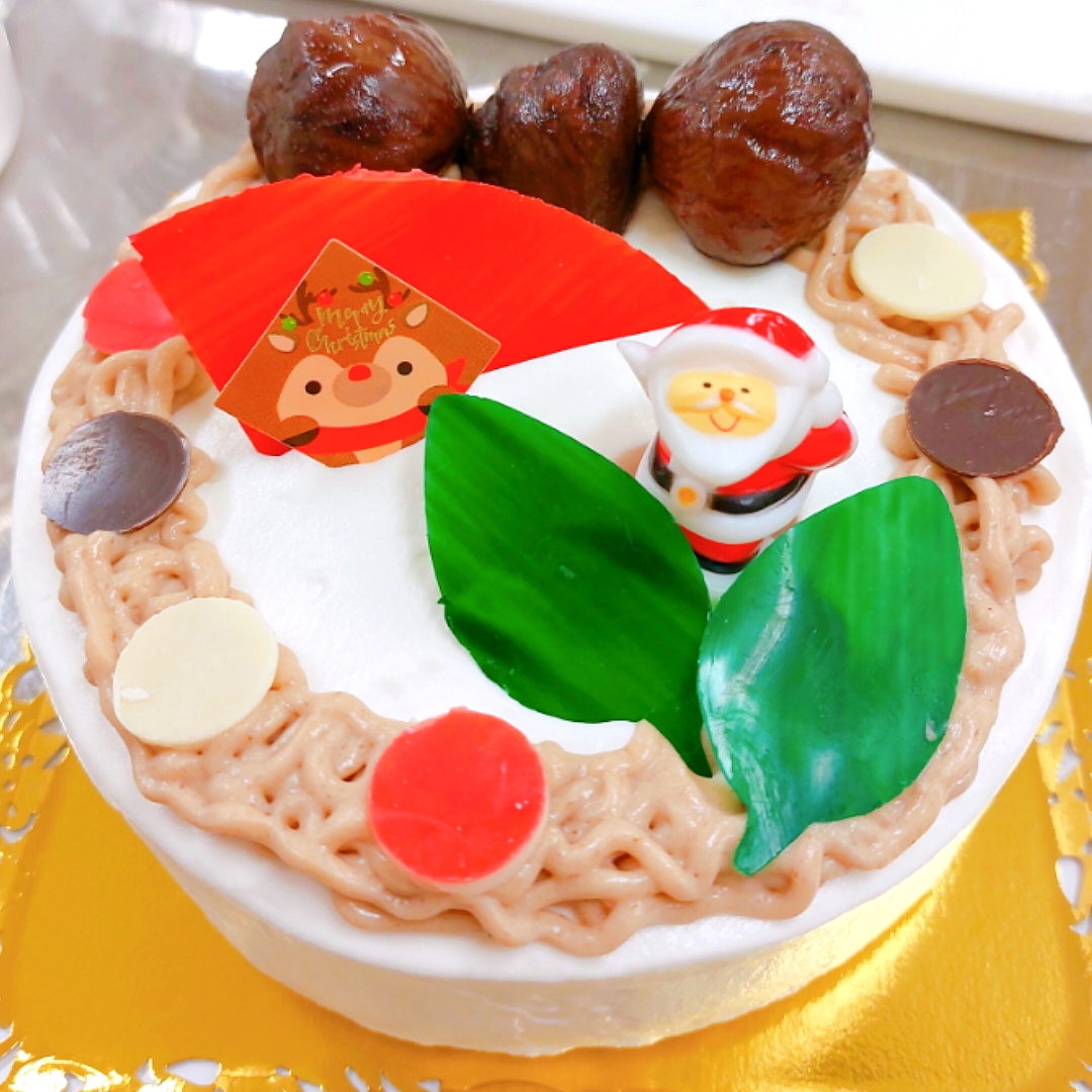 栗のクリスマスケーキ🌰♥