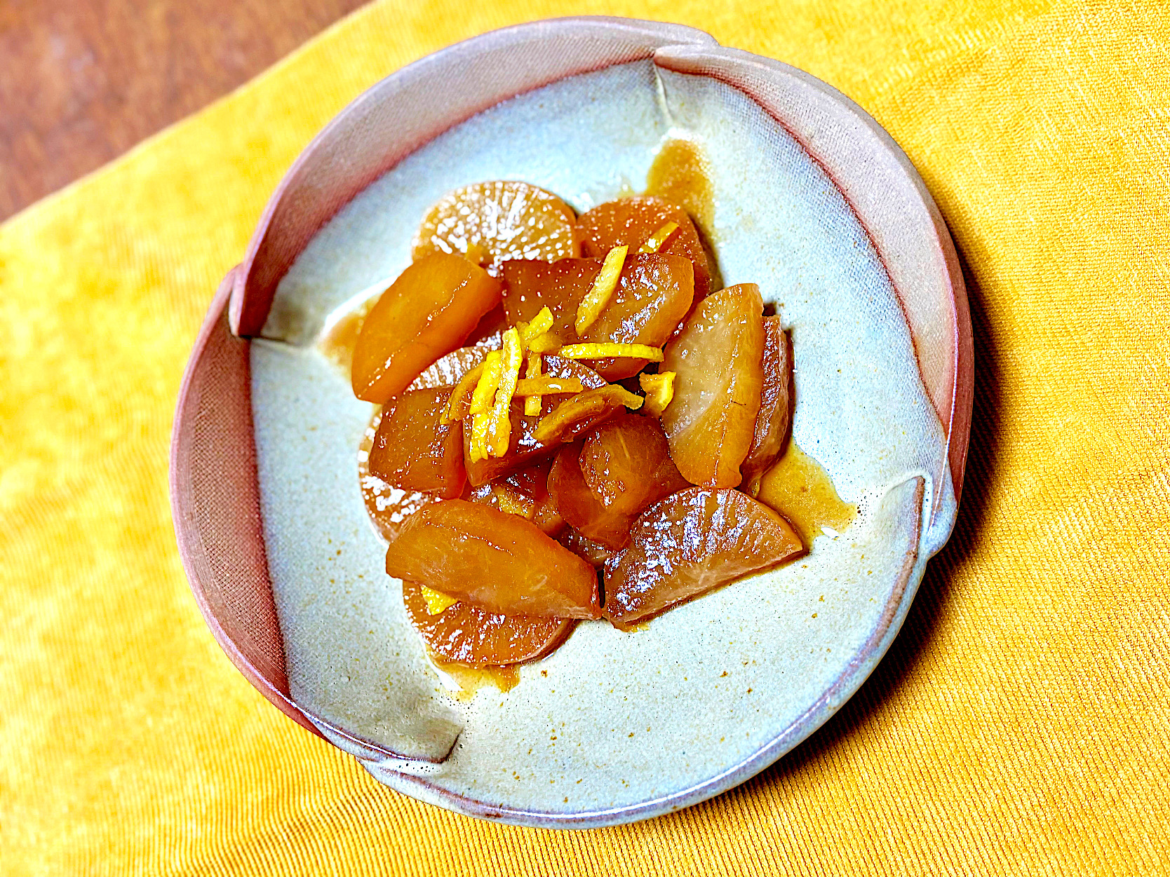 ご飯がすすむ 柚子と大根の照り焼き