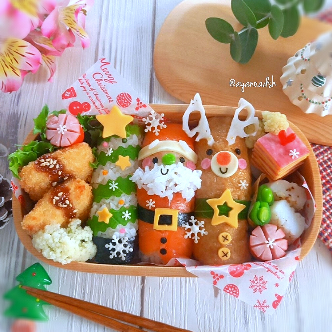 スティックおにぎりでクリスマス弁当🎅✨🎄✨