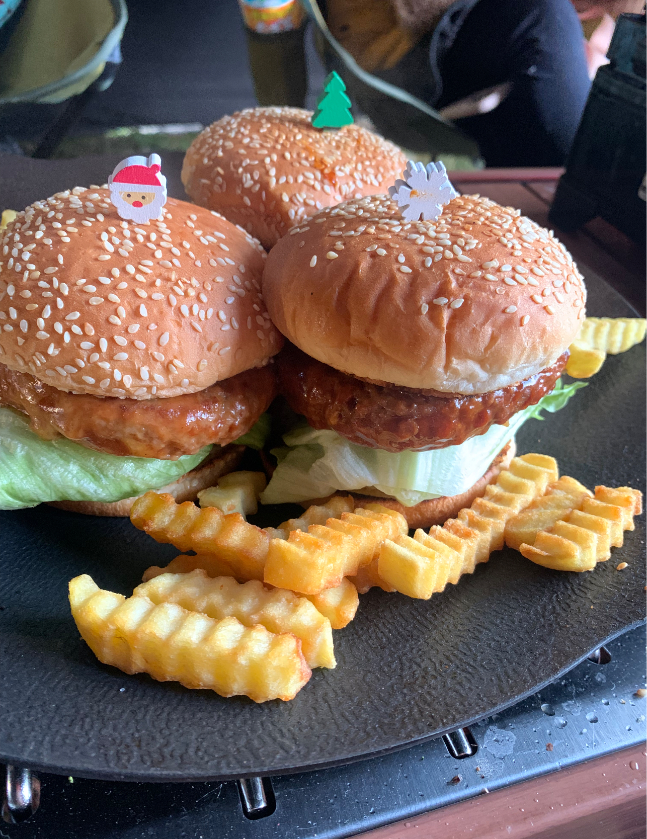 キャンプでハンバーガー🍔