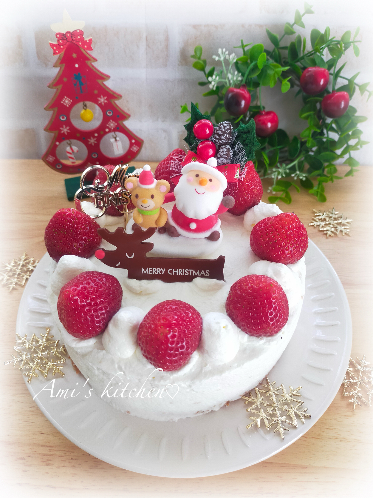 今年も苺🍓のクリスマスケーキ😆🎄🎁