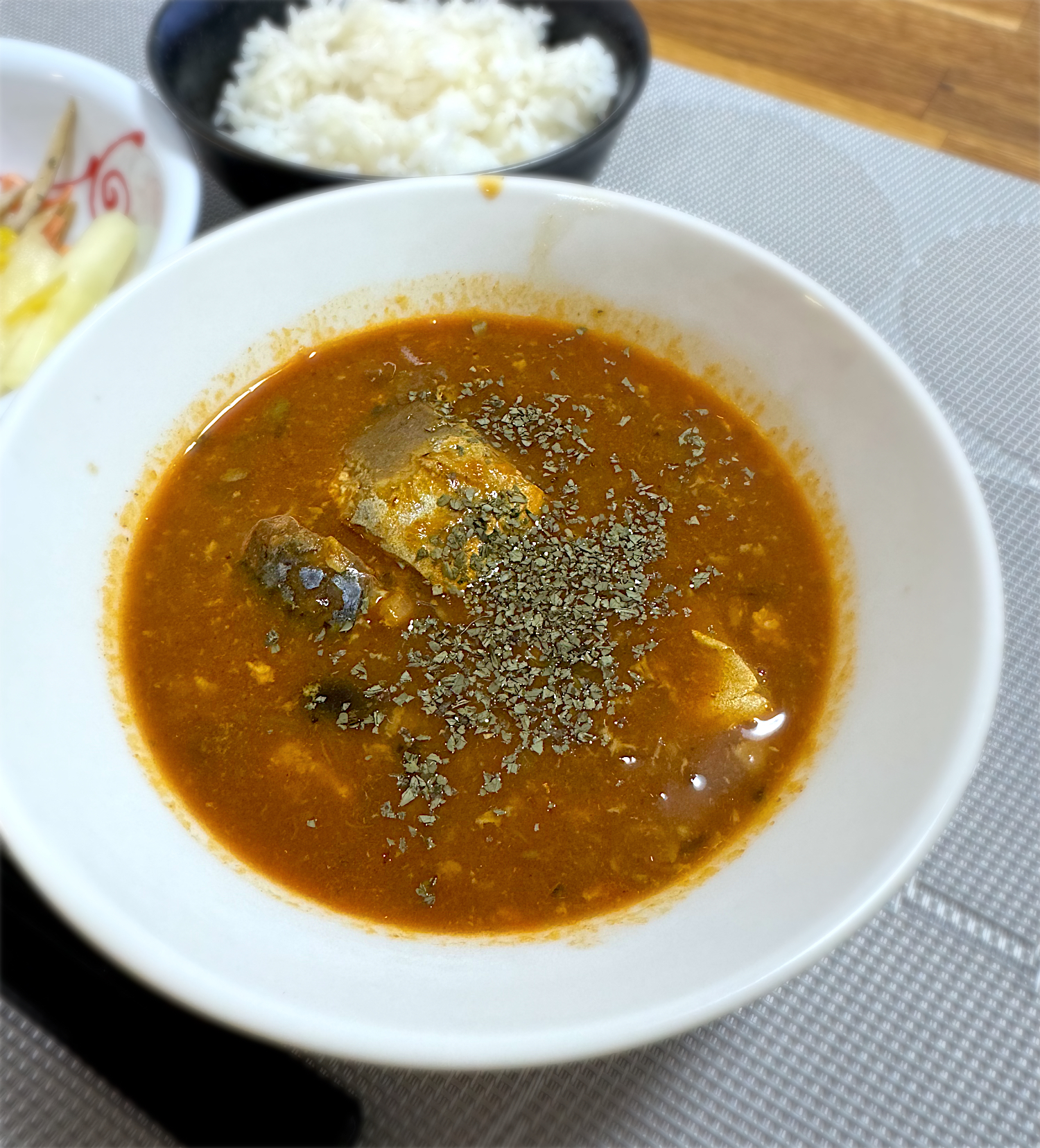 筑前煮→スパイスカレー→鯖の水煮缶スープカレー